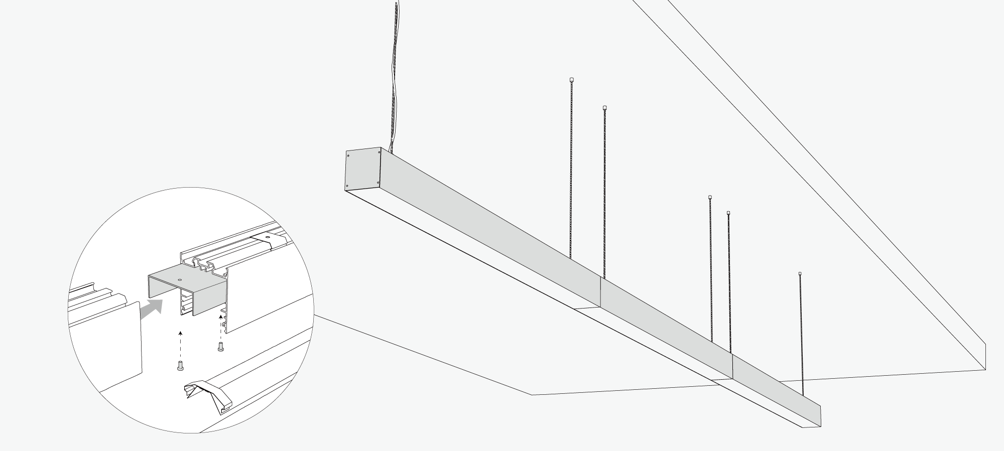 金鍏電子LED系統線型燈串接說明 LL-390
